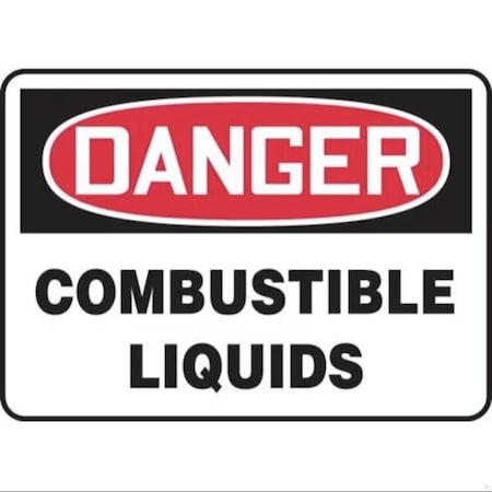 Accuform OSHA DANGER SAFETY SIGN COMBUSTIBLE MCHL197XP MCHL197XP